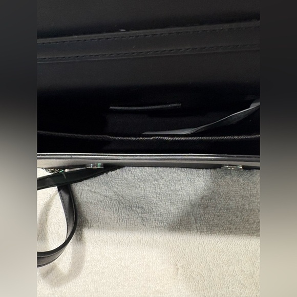 Zara Basic Black Studded Chain Goth Crossbody Bag - Picture 6 of 10